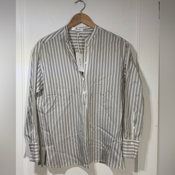 NWT FRAME THE STRIPED POCKET SHIRT - Picture 1 of 6